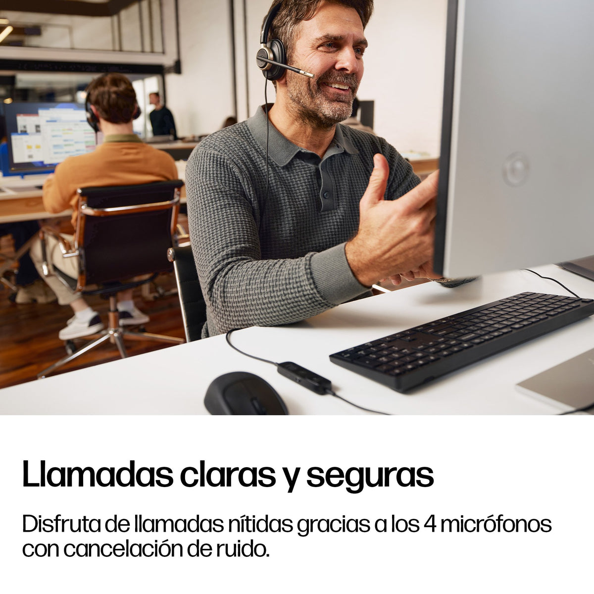 EAN 0199251821936 - HP Poly Mission 825 Stereo USB Wired Headset Alámbrico Diadema Llamadas/Música USB Type-C / USB Type-A Ne imagen 4