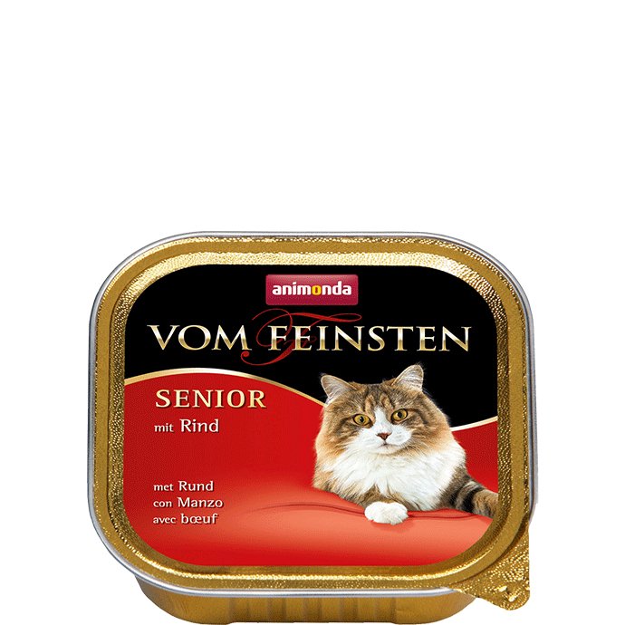 Comida Húmeda Para Gatos Animonda Vom Feinsten Senior Beef  100g