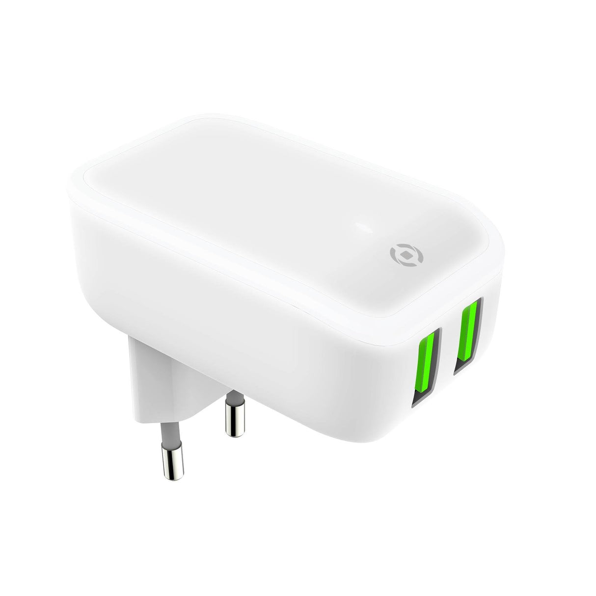 Cargador Red 2usb Led Blanco