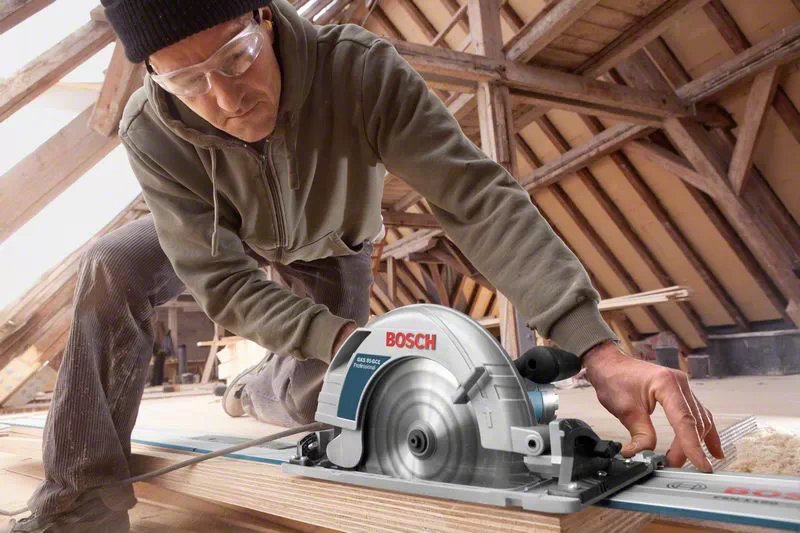 Sierra Circular Manual Bosch Gks 85 G Professional (Azul, 2200 W, L-Boxx, Carril Guía Fsn 1400) 0615990m92