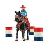 Figura De Juego   Farm World Barrel Racing Mit Cowgirl, Spielfigur 42576