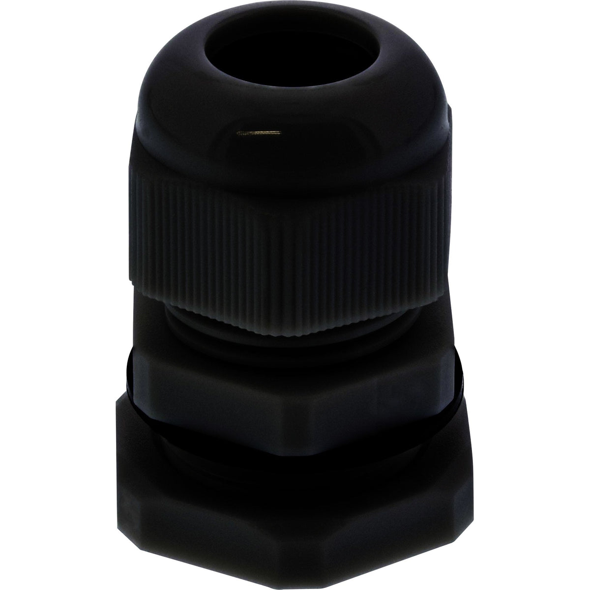 Prensaestopas Inline Nylon Ip68 3,5 - 6mm Negro 10 Uds.