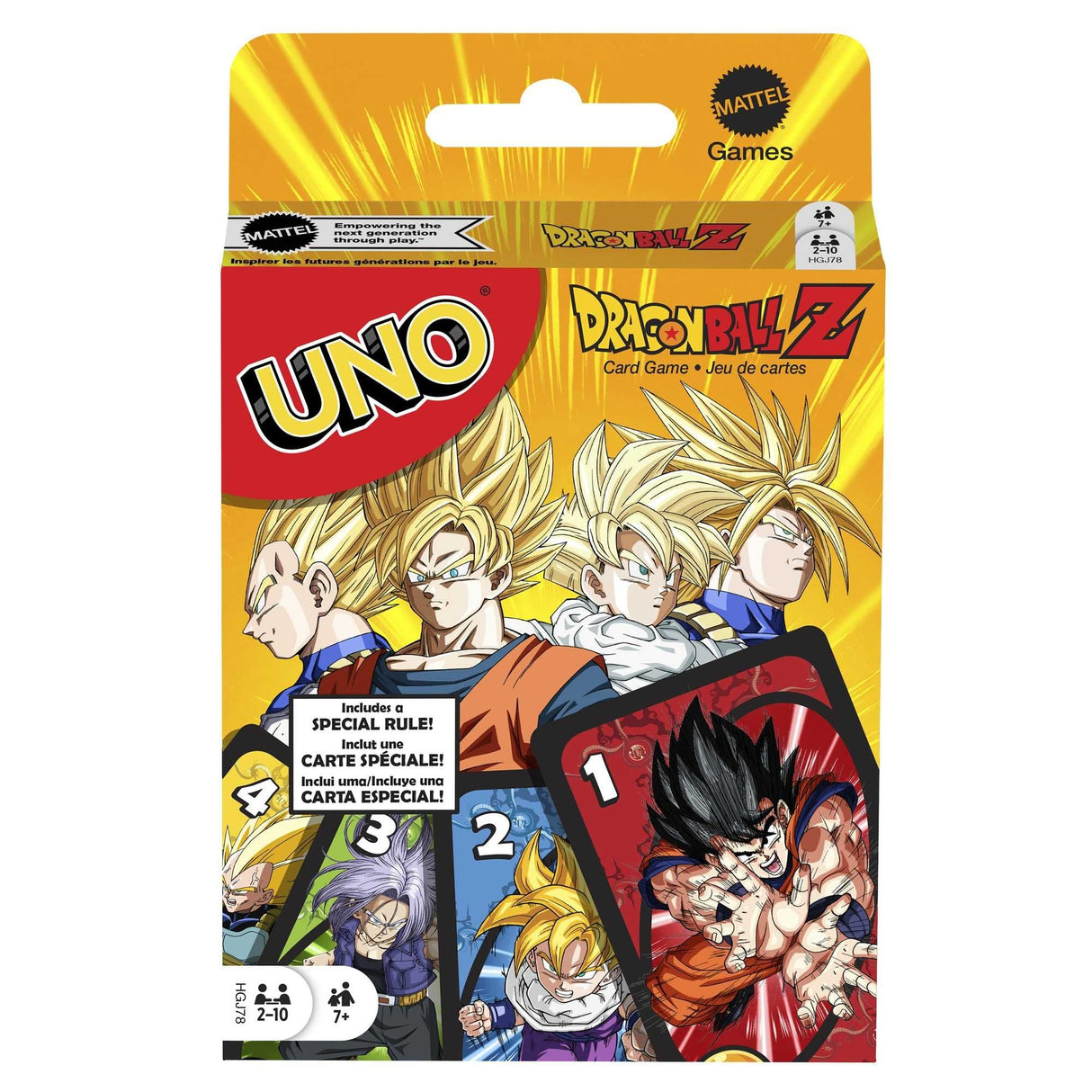 Juego Cartas Uno Dragon Ball Z