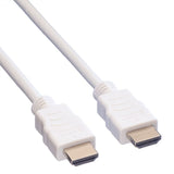 Value Hdmi High Speed Cable Mit Ethernet, Wei, 1,5 M