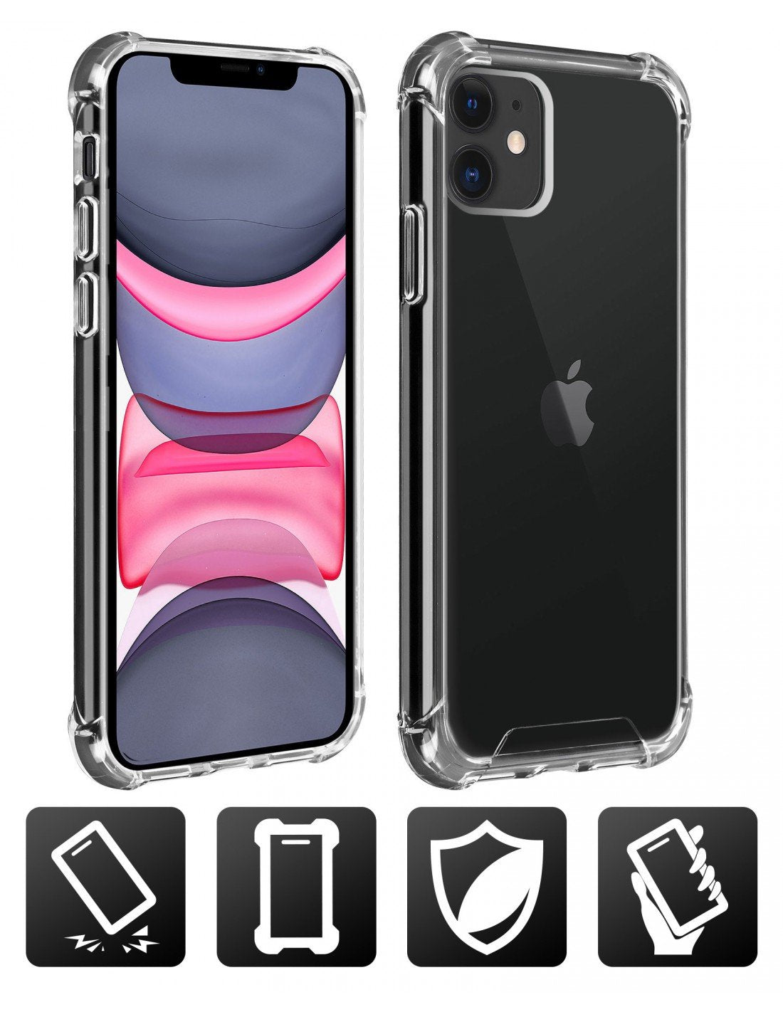 Akashi Funda Trasera Silicona Transparente Apple Iphone 11