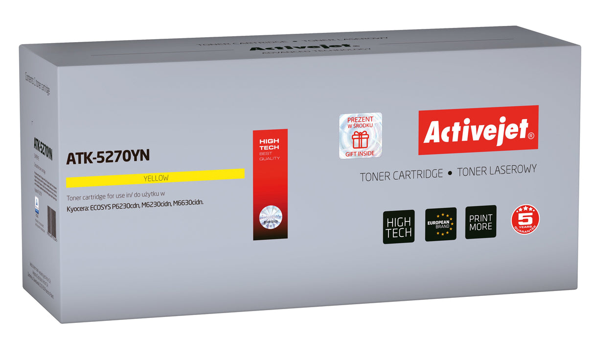 EAN 5901443115144 - Activejet ATK-5270YN cartucho de tóner 1 pieza(s) Compatible Amarillo imagen 1