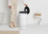 Brabantia Laundry Bin, 35 L Dark Grey / White