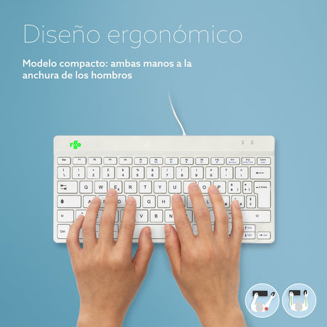 EAN 8719274491774 - R-Go Tools RGOCOITWDWH teclado Oficina USB Italiano imagen 7