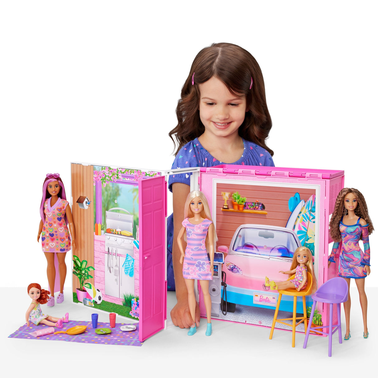 Mattel Barbie Holiday House Playset, Telón De Fondo