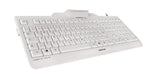 Cherry Tas Kc 1000 Sc Corded Gb-Layout Blanco Gris Smartcard