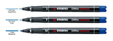 Stabilo Ohpen Punta Fina Rotulador Permanente 0.7mm Negro -10u-