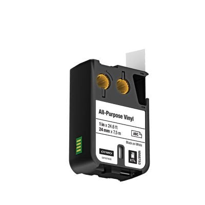 Dymo Xtl Schriftband Vinyl 24mmx7.0m Negro->Blanco