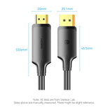 EAN 6922794775756 - Vention HFOBJ adaptador de cable de vídeo 5 m HDMI tipo A (Estándar) DisplayPort Negro imagen 8