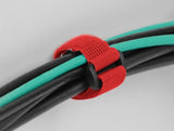 Delock Klett-Cablebinder Mit Schlaufe Und Befestigungsöse L 280 X B 38 Mm Rot 3 Stück