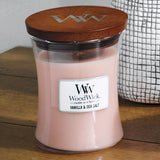 Woodwick 92191 Vela Otro Jazmín, Sal Marina, Vainilla Beige