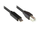 Good Connections Usb2.0 Cable C-B Schw. 5m