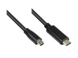 Good Connections Usb2.0 Cable C-Mini B5pol. Negro. 1m