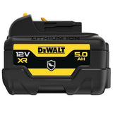 Batería Dewalt Xr Dcb126g, 12volt 5ah Negro/Amarillo, Protección De La Carcasa Contra Productos Químicos, Ácidos Y Combustibles Dcb126g-Xj