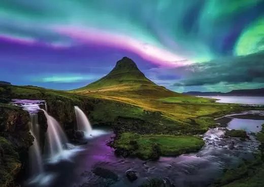 Ravensburger Puzzle Power Of Nature - Nordlichter Über Kirkjufell (1000 Teile) 12001744