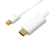EAN 4052792052268 - LogiLink CV0124 adaptador de cable de vídeo 3 m Mini DisplayPort HDMI tipo A (Estándar) Blanco imagen 1