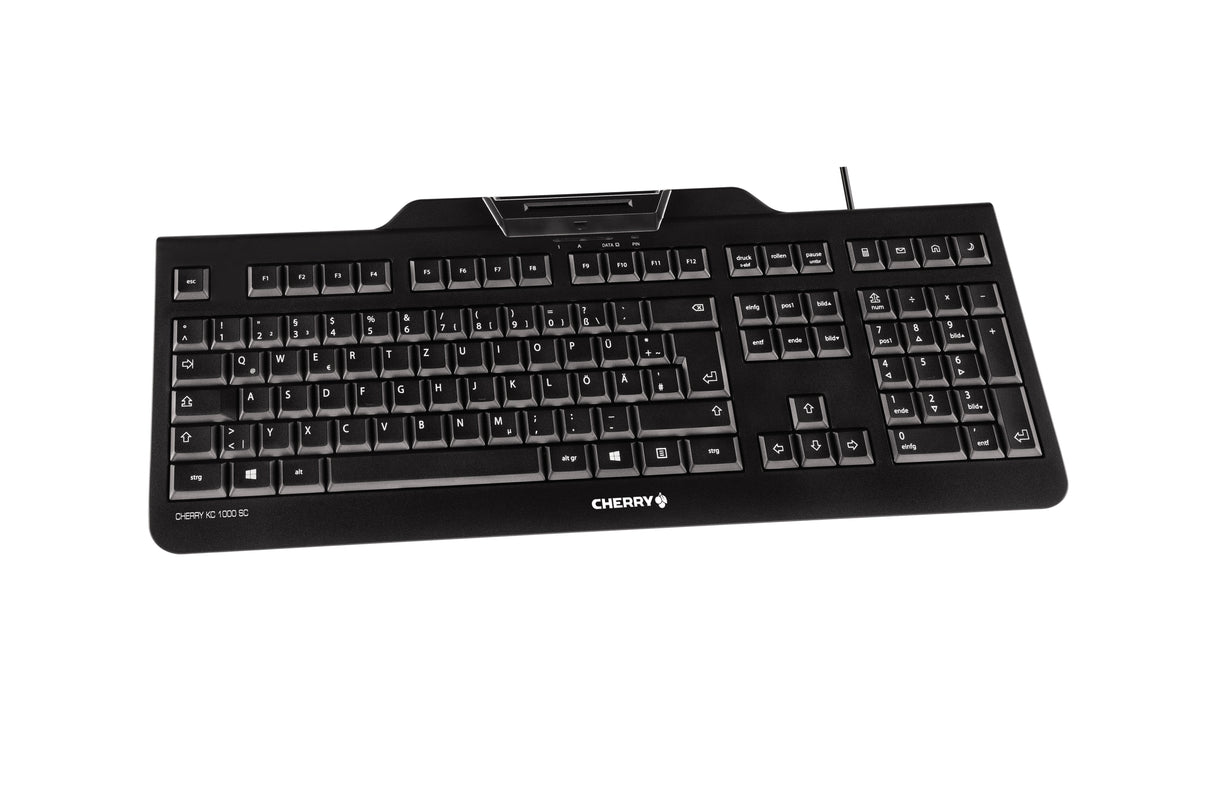 Cherry Kc 1000 Sc Teclado Usb Qwerty Inglés De Ee. Uu. Negro