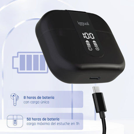 EAN 8435364319345 - iggual True Sound True Wireless Stereo (TWS) Dentro de oído Llamadas/Música Negro imagen 10