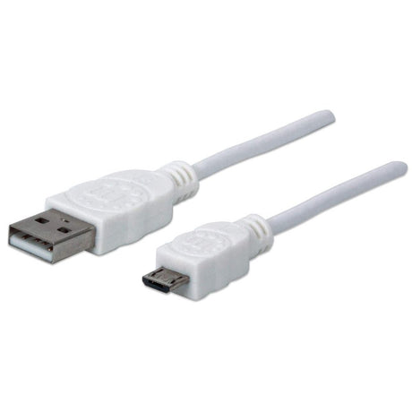 EAN 0766623323987 - Manhattan 323987 cable USB USB 2.0 1 m USB A Micro-USB B Blanco imagen 1