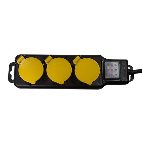 EAN 4052792060607 - LogiLink LPS253 base múltiple 1,5 m 3 salidas AC Exterior Negro, Amarillo imagen 2