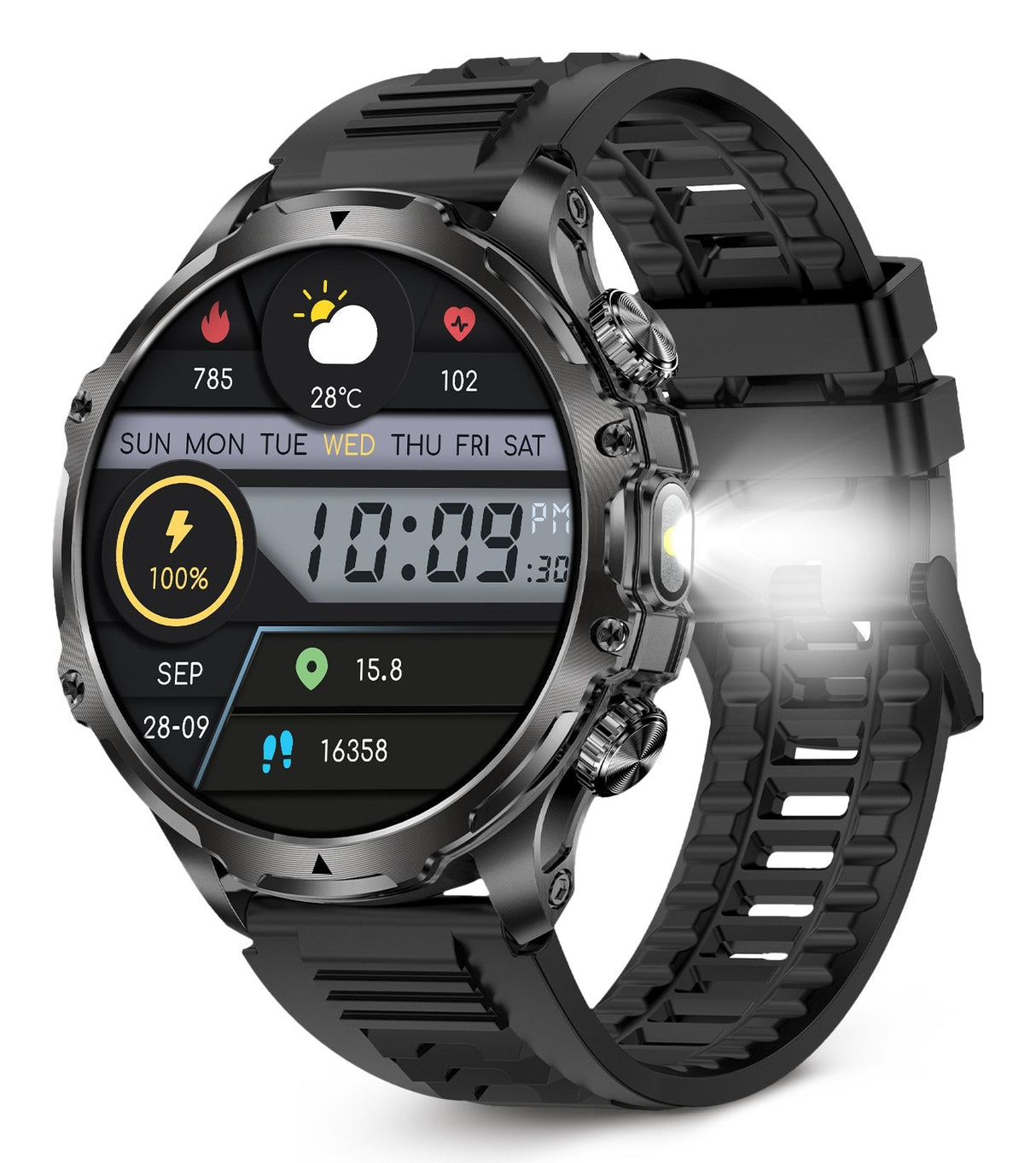 Smartwatch Ksix Venture Black  Xxl 1.85"
