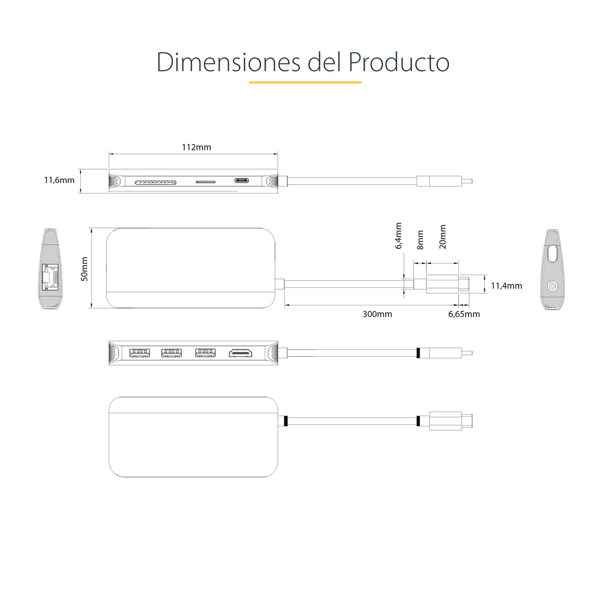 EAN 0065030895552 - StarTech.com 115B-USBC-MULTIPORT base para portátil y replicador de puertos Alámbrico USB 3.2 Gen 1 (3.1  imagen 19