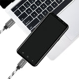 Usb 2.0 Type-C 3-Pack Cable Set, C M To C M, Alu, Nylon, Blanco Negro