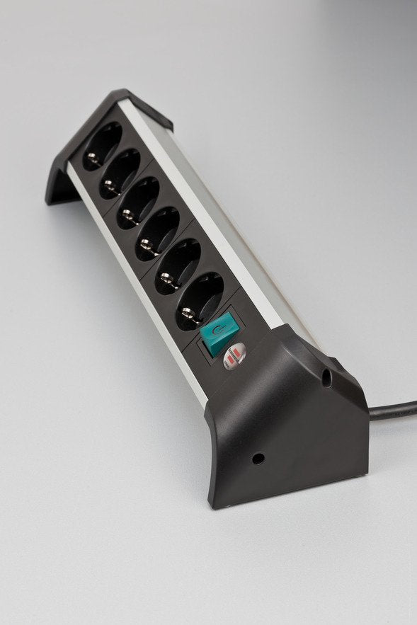 Brennenstuhl Alu-Office-Line Regleta 6 Tomas 3m H05vv-F 3g1,5