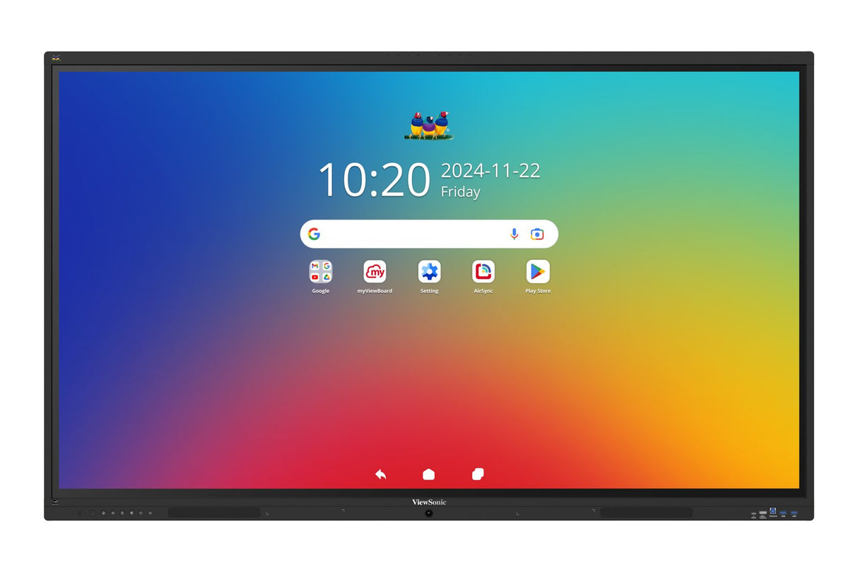 Viewboard 41 Serie Touchscreen 65inch Uhd, Android 16 Edla, Ir 450 Nits, 2x20w + Sub 15w + 8 Array Mic, 3 X Usb-C 8/128gb, 8-Core C
