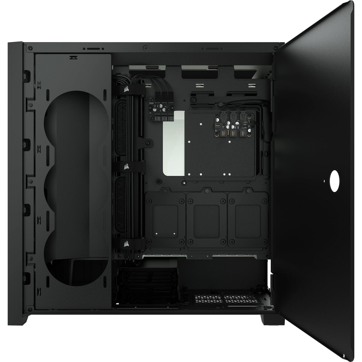 Caja Pc Corsair Icue 5000x Cristal Templado Negra