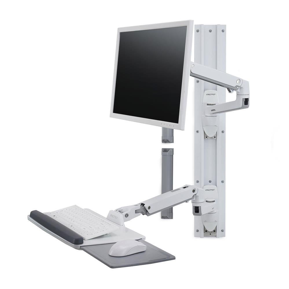 Ergotron Lx Wand Halterung System Weiss Tastatur- Und Monitorhalterung Bis 81,2cm 32 Zoll Belastbar 3,2-11,3kg. Vesa 75x75 100x100mm