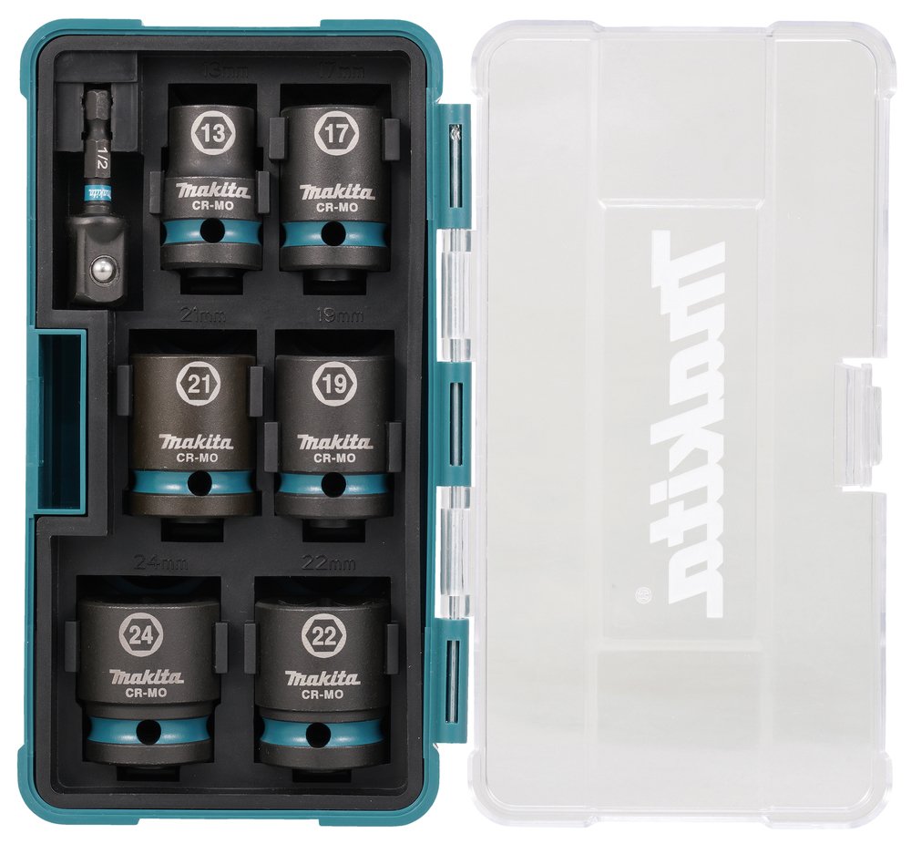 EAN 0088381791243 - Makita E-16592 toma de llaves de impacto Juego de llaves de impacto Negro, Verde azulado imagen 2