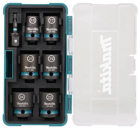 EAN 0088381791243 - Makita E-16592 toma de llaves de impacto Juego de llaves de impacto Negro, Verde azulado imagen 2