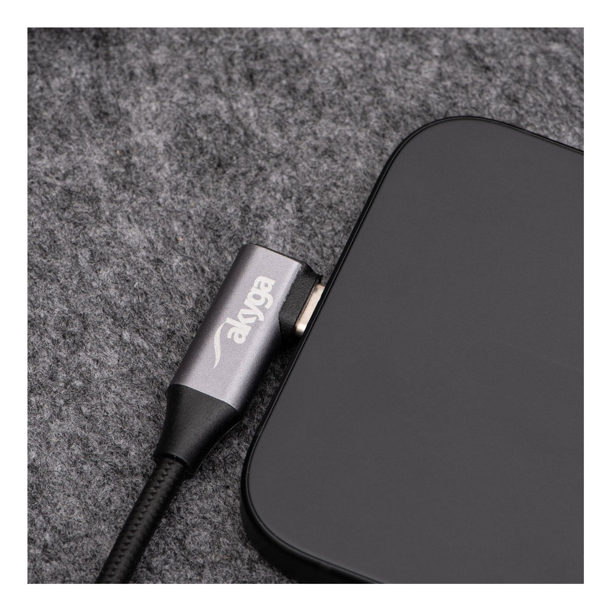 Akyga Cable Usb Ak-Usb-54 Usb Tipo C M Usb Tipo C M Angle Ver. 2.0 60w 1m