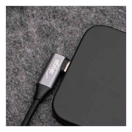 EAN 5901720139696 - Akyga AK-USB-55 cable de conector Lightning 0,3 m Negro imagen 3
