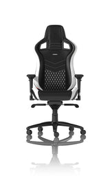 Noblechairs Epic Echtleder Gaming Silla - Negro Blanco Rojo