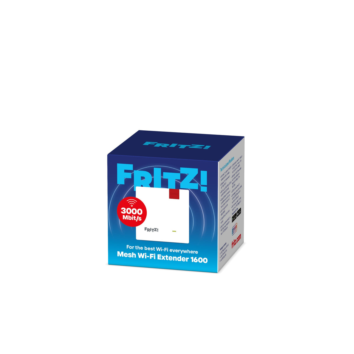 Fritz! Repeater 1200 Ax Mesh Wi-Fi Extender 1600
