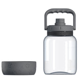 Asobu - The Barkley Dog Bowl - Tritanflasche 1 Liter Con Hundenapf Gris