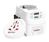 Skross Pro Light Usb Ac30pd World, Blanco