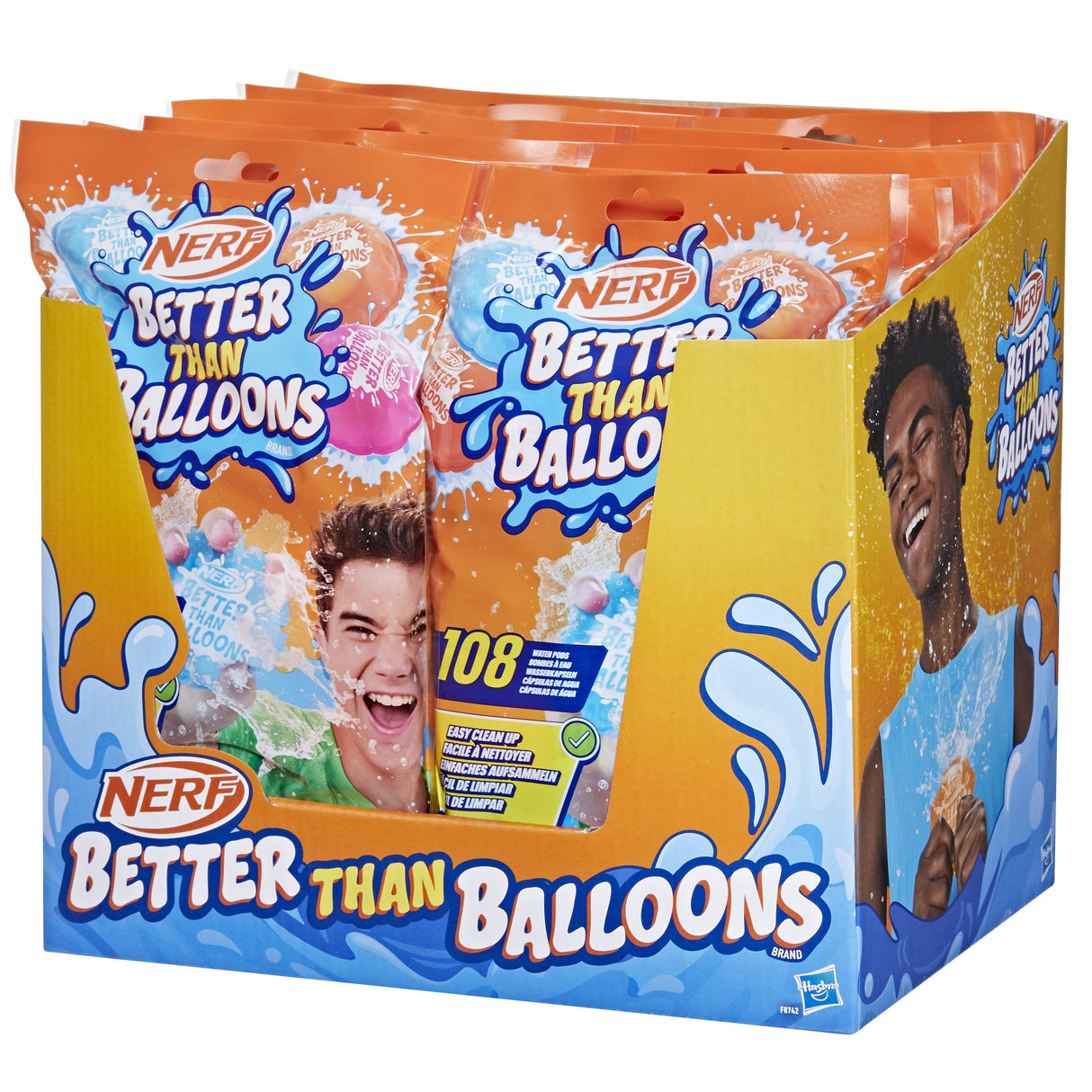 Hasbro Nerf Super Soaker Better Than Balloons 108 Piezas, Juguete Acuático Multicolor F87425l4