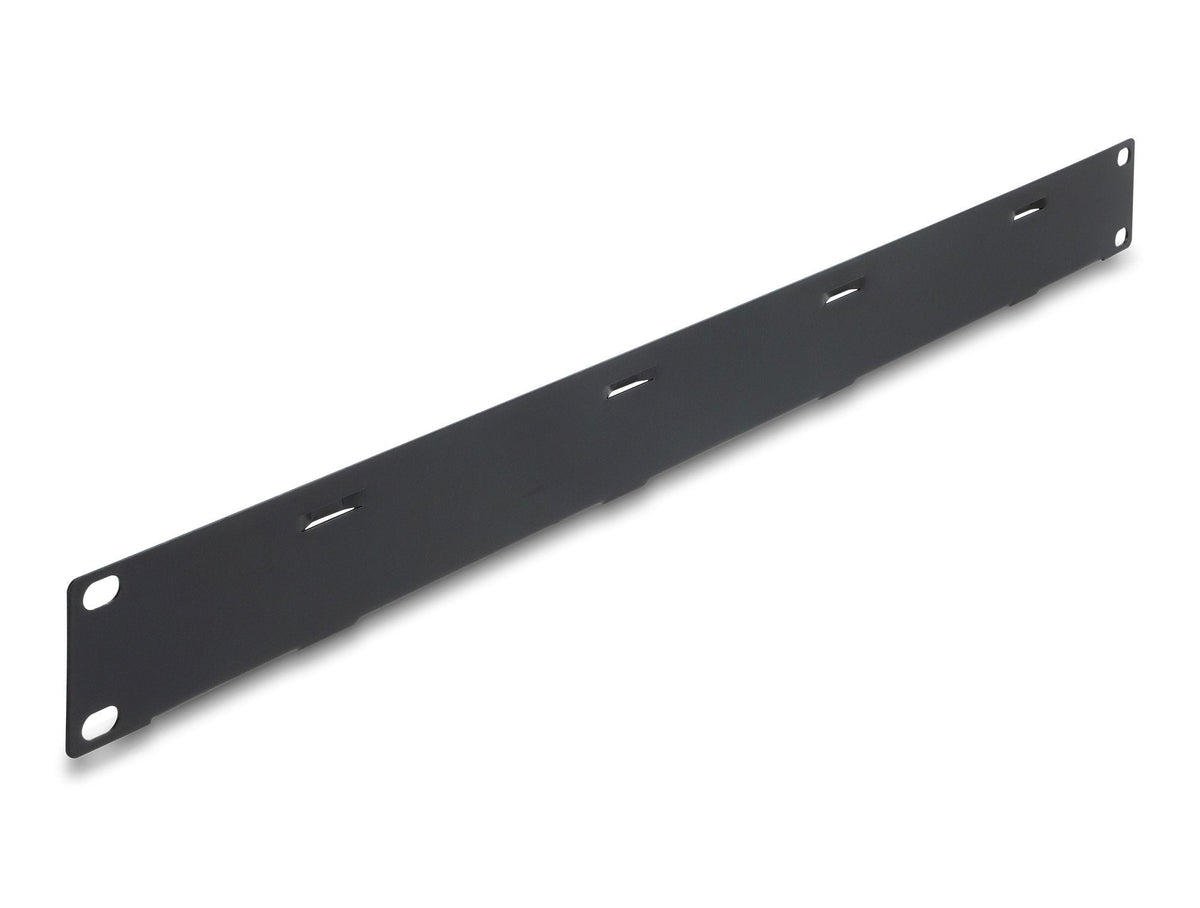 Delock 19? 1 He Organizador De Cables Panel Con 4 X Klett-Brida Para Cables Negro