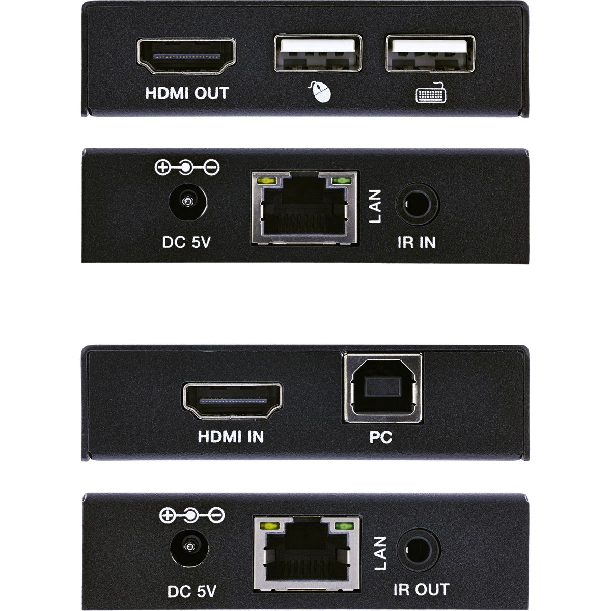 Kvm Extender Sobre Ip, Hdmi , Full-Hd , 150m , Set