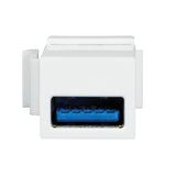 Keystone Empalme Usb 3.0-A F F, Blanco Logilink