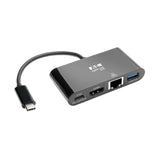 Eaton Tripp Lite   Usb-C Multiport Adapter Hdmi Usb 3.0 Port Gbe 60w Pd Charging Hdcp Black