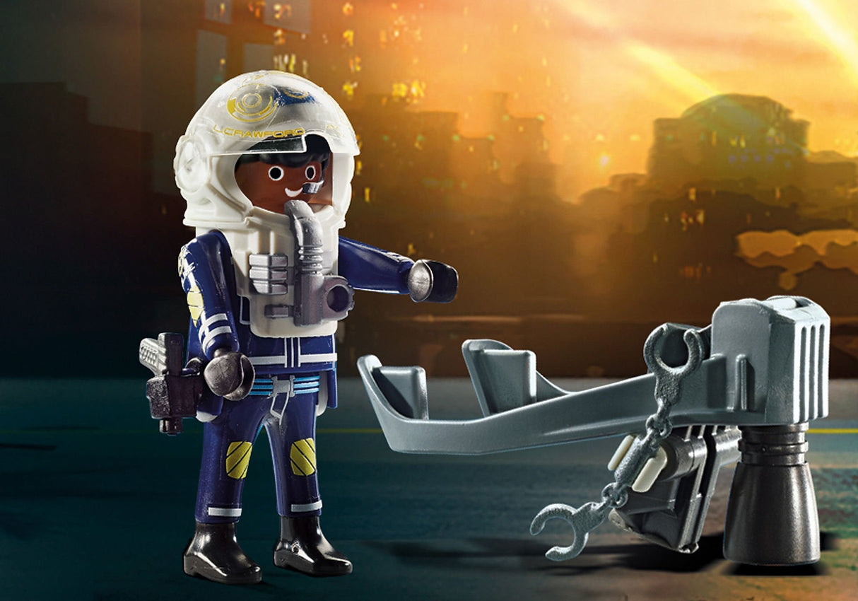 Playmobil 70782 Jetpack De La Policía: Arresto Del Ladrón De Arte