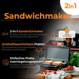 EAN 5905575903112 - Adler AD 3073 sandwichera 1400 W Negro, Plata imagen 22